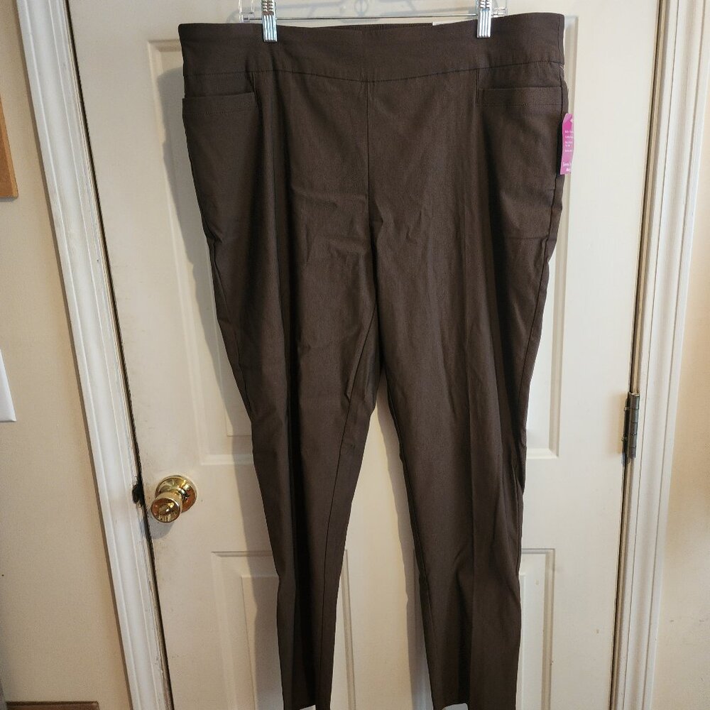 Kim Rogers tummy control pants sz 20 WA, NWT, Brown